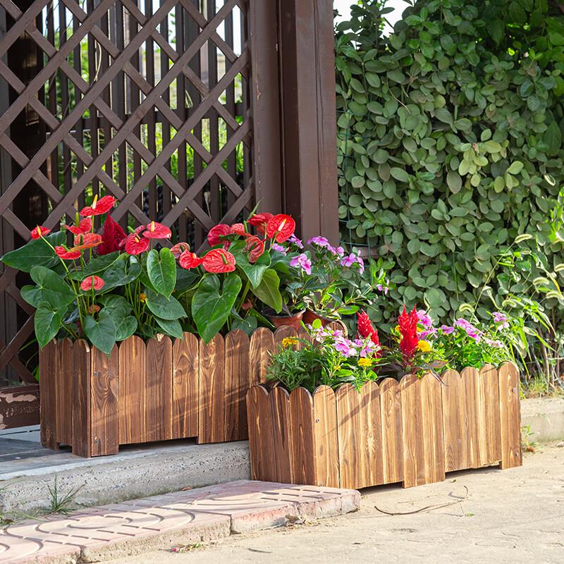 Fangdong Outdoor Carbonized Wood Planter Box