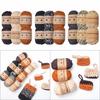 6 Rolls Handmade Fabric Strip DIY T-shirt Yarn Knitting Yarn for Knitting, Crocheting and Crafting for Hand DIY Bag