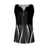 Tricou de damă Tricou imprimat cu nasturi Fără mâneci Zilnic Weekend Moda Basic Decolteu în V Top obișnuit