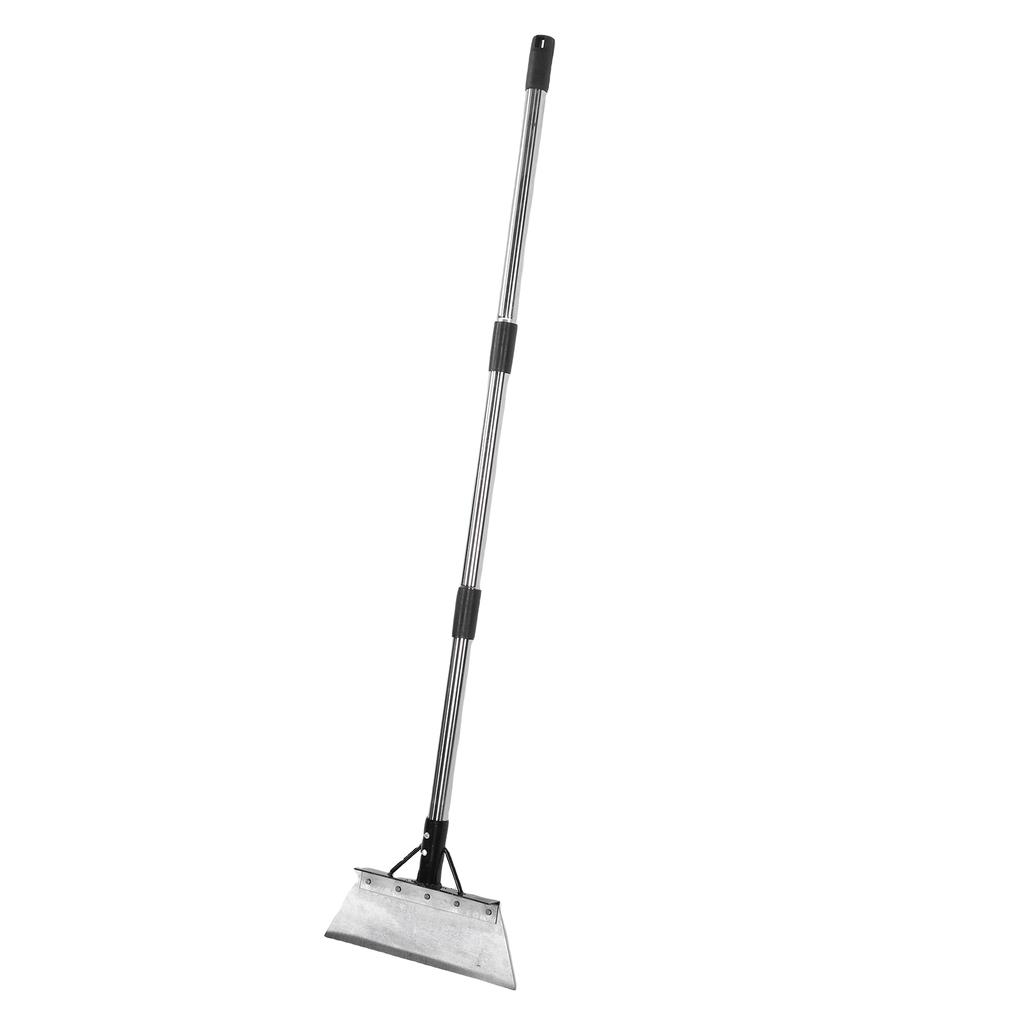 30CM Flat Garden Shovel with Detachable Handle Heavy Duty Steel Cleaning Shovel Scraper for Outdoor Weeding Snow