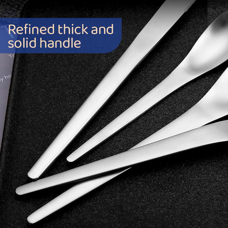 4PCS Cutlery Flatware Set High Quality Gold Dinnerware Set Knife Fork Spoon Set Stainless Steel Kitchen Tableware Set