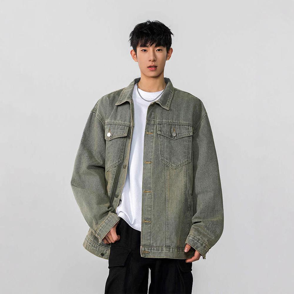 Denim Jacket for Men's Spring and Autumn New High-end Loose Casual Jacket