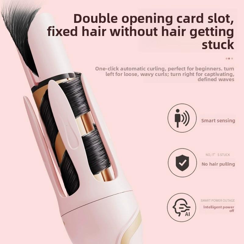 Automatic 2-in-1 Hair Curler Negative Ion Straightener for Big Waves