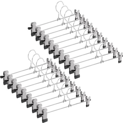 AYO Pants Hangers, Skirt Hangers, Clip Hangers, Non-Slip, Protective Rubber, Bottom Hangers, Scarf Hangers, Non-Marking, Slim, Durable, Space-Saving,