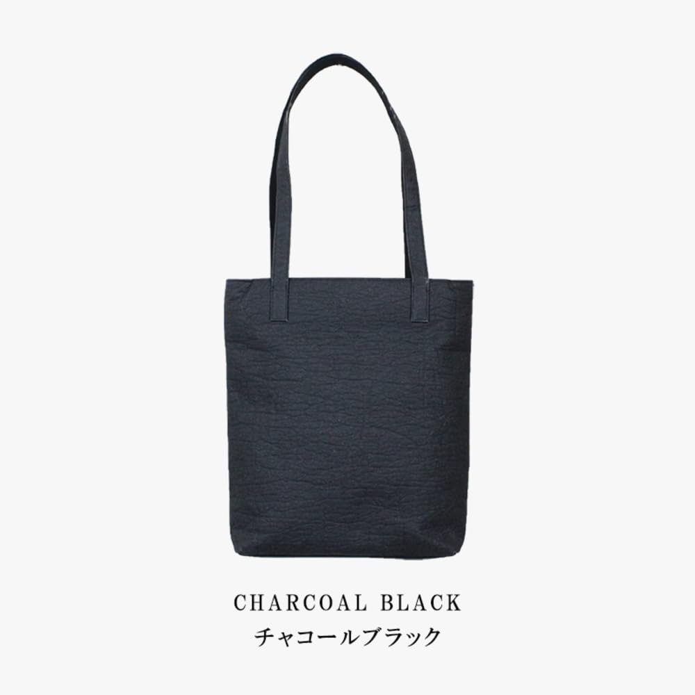 Nadaya Piñatex Pinamore Tragetasche, Schwarz, Zertifiziertes Produkt der Marke Higashi-Osaka, H350 x B310 x T60mm, Produktnummer 16141