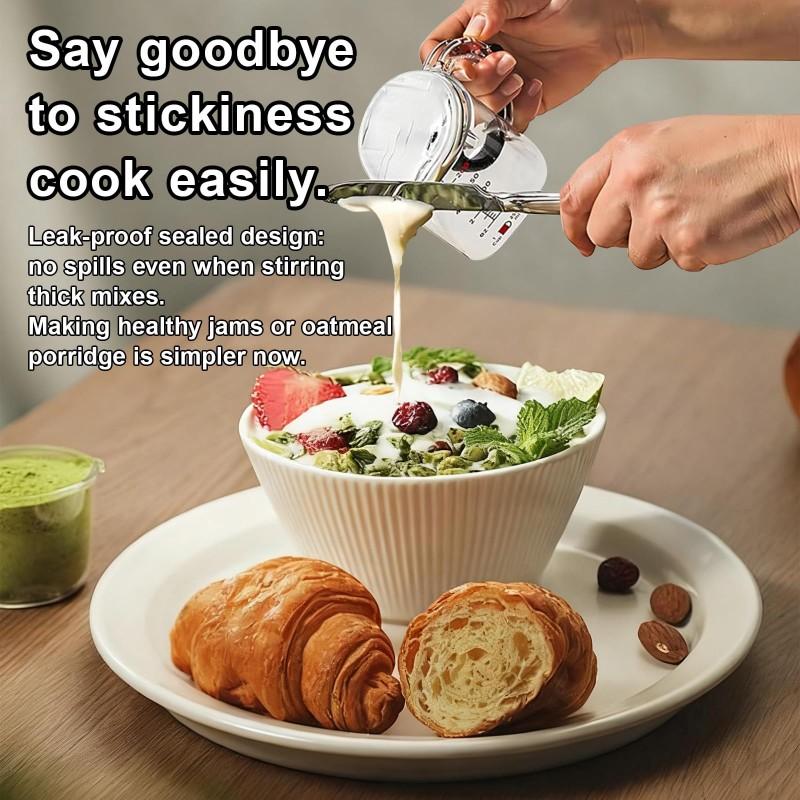 Multi-Functional 4-In-1 Adjustable Measuring Cup  Measuring Cup with Scraper-Style Seal Base Measurings Cube Cups For Cooking Baking Ingredients