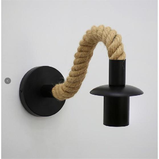 For Bedroom/living Room/bar/coffee Shop Rope Luminaire Hemp Retro Vintage Hemp Rope Pendant Lights Indoor