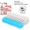 160Pcs Silicone Dental Floss Picks Interdental Brushes Soft Toothpick for Oral Care