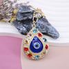 New Fashion Rhinestone Evil Eye Key Wallet Bag Buckles Pendant Car Key Holder Bag Charm