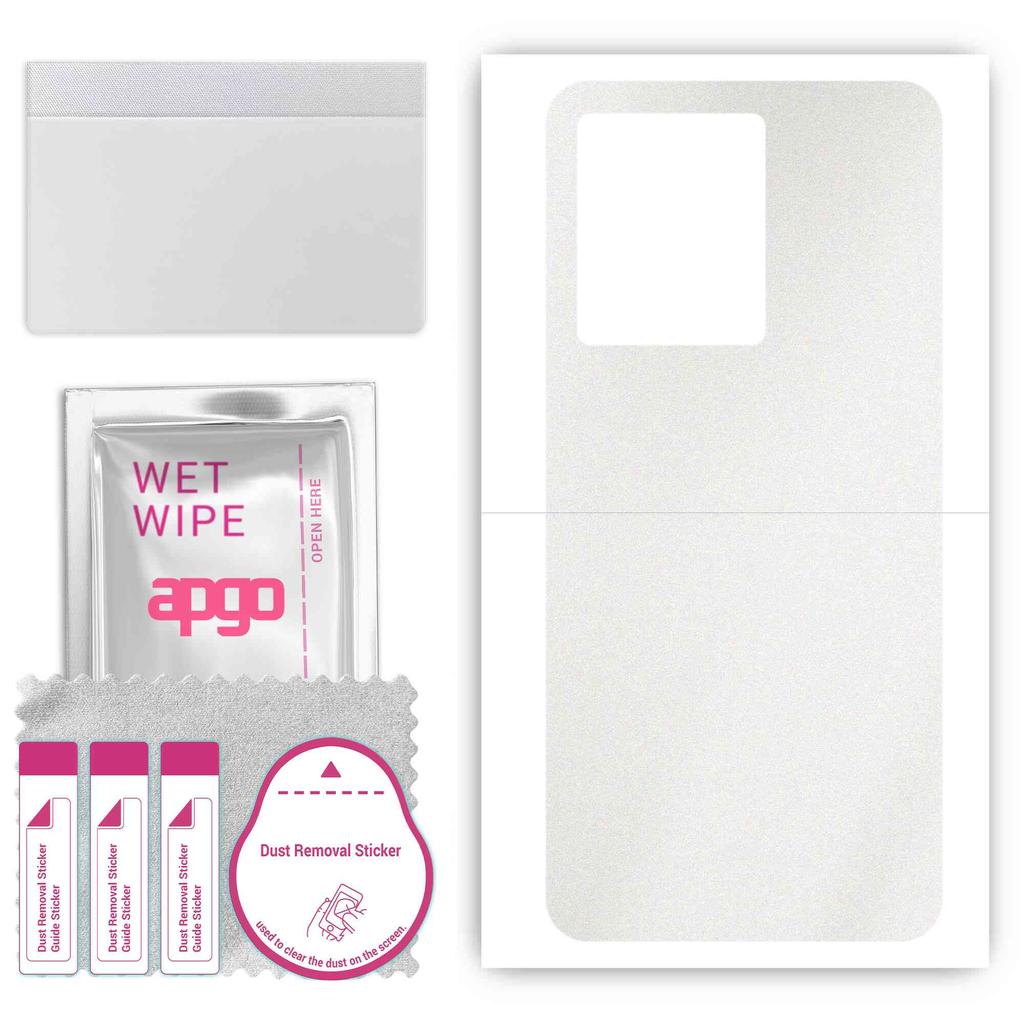 apgo Protective Skin Sticker for the Back Compatible with Vivo IQOO 10, Wrap Film, Foil, Vinyl - Pattern Matte Transparent