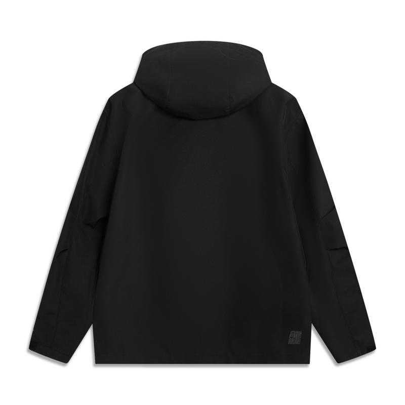 Li Ning CF Outdoor Softshellová bunda s dlouhým rukávem Větruodolná Ultralehká Voděodolná Pánské bundy AJDV283-1