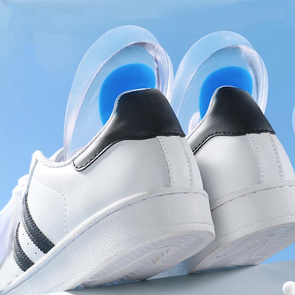 Silicone Heel Cups Gel Insoles for Shoes Men Women Heel Spurs Pain Relief Inserts Foot Cushion Height Increase Template Shoe Pad