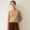 Women's 100% Pure Cashmere Loose Fit Sweater - Half-High Neck, Versatile Warm Knitwear for Autumn/Winter