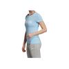 Adidas Sports Style Short Sleeve T-Shirt Women Tops Light-Blue EI0695