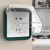 Durable 86 Type Switch Protective Cover Self-Adhesive Splash-Proof Electric Plug Cover Power Outlet Waterproof Plug Box for Home