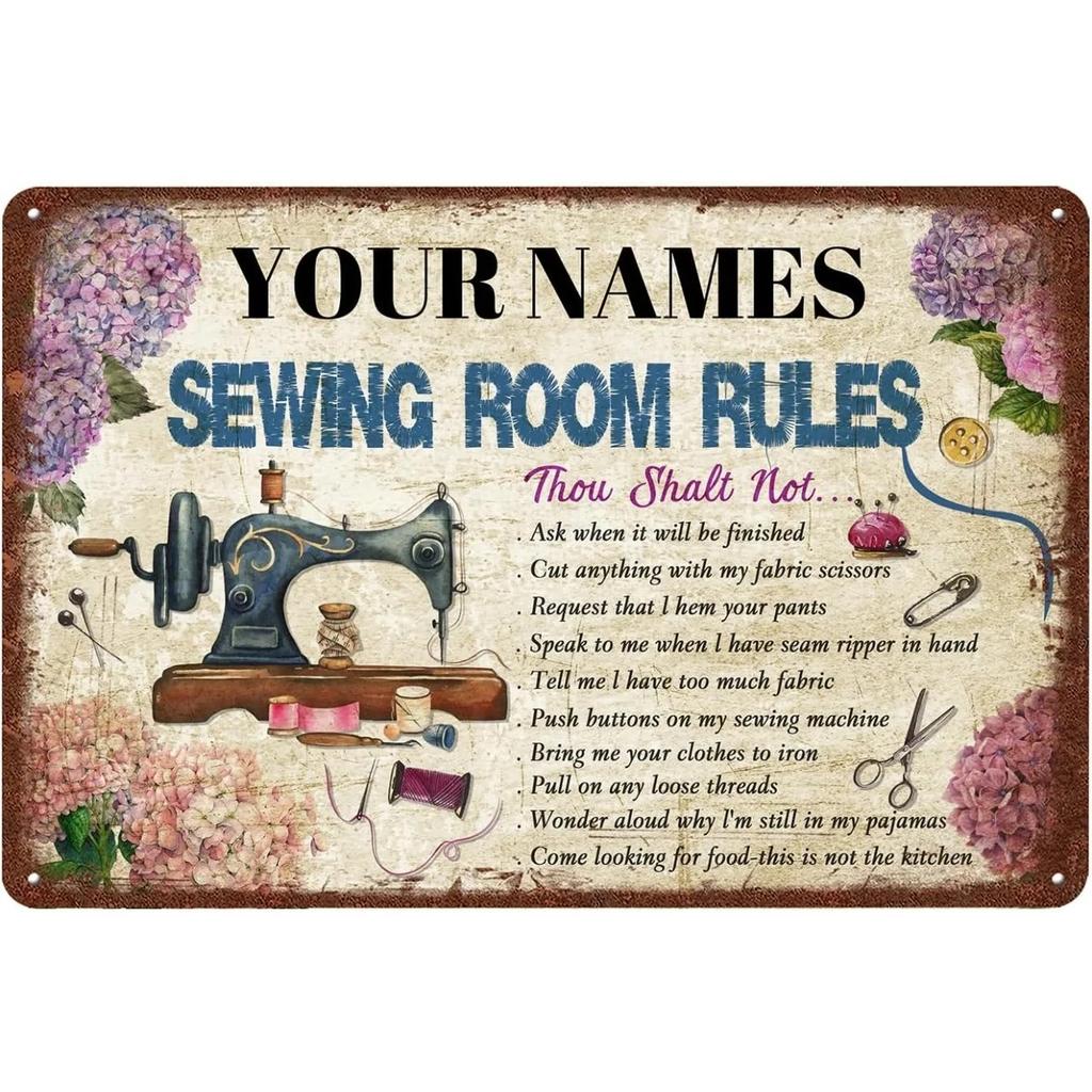 Retro Metal Wall Sign Pink Custom Plaque Room Decor Personalized Engraved Artwork Home Office Gift