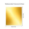 Gold Foil Paper 5-Piece Heavy Duty 12x12inch Foil Embossing Tin Sheets For Crafting For Painting Engraving Mounting Tooling