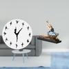Ballerina Wall Clock Ballet Dancing Girl Ornament Figure Silent Mute Dance Charming Decorative