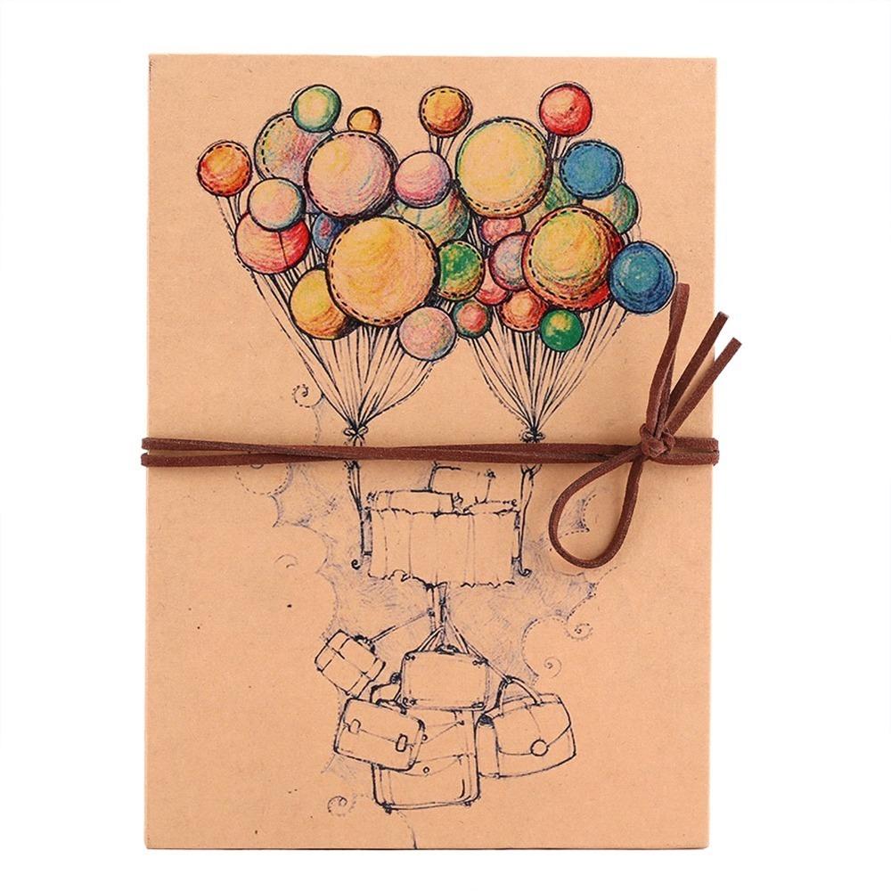 Kraft Paper Vintage Style Scrapbook Foldable DIY Scrapbook Travel Memories