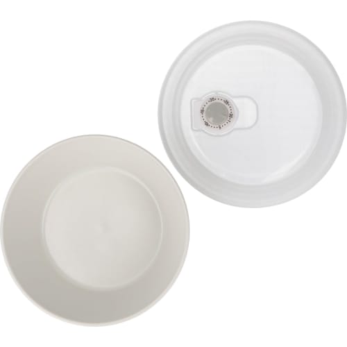 Aito Seisakusho "Blossom" 3-Piece Storage Container Set with Lid, Small Bowl, and Blue Flower Design. Navy, Blue/Green/Gray. Mino Ware. Dishwasher and