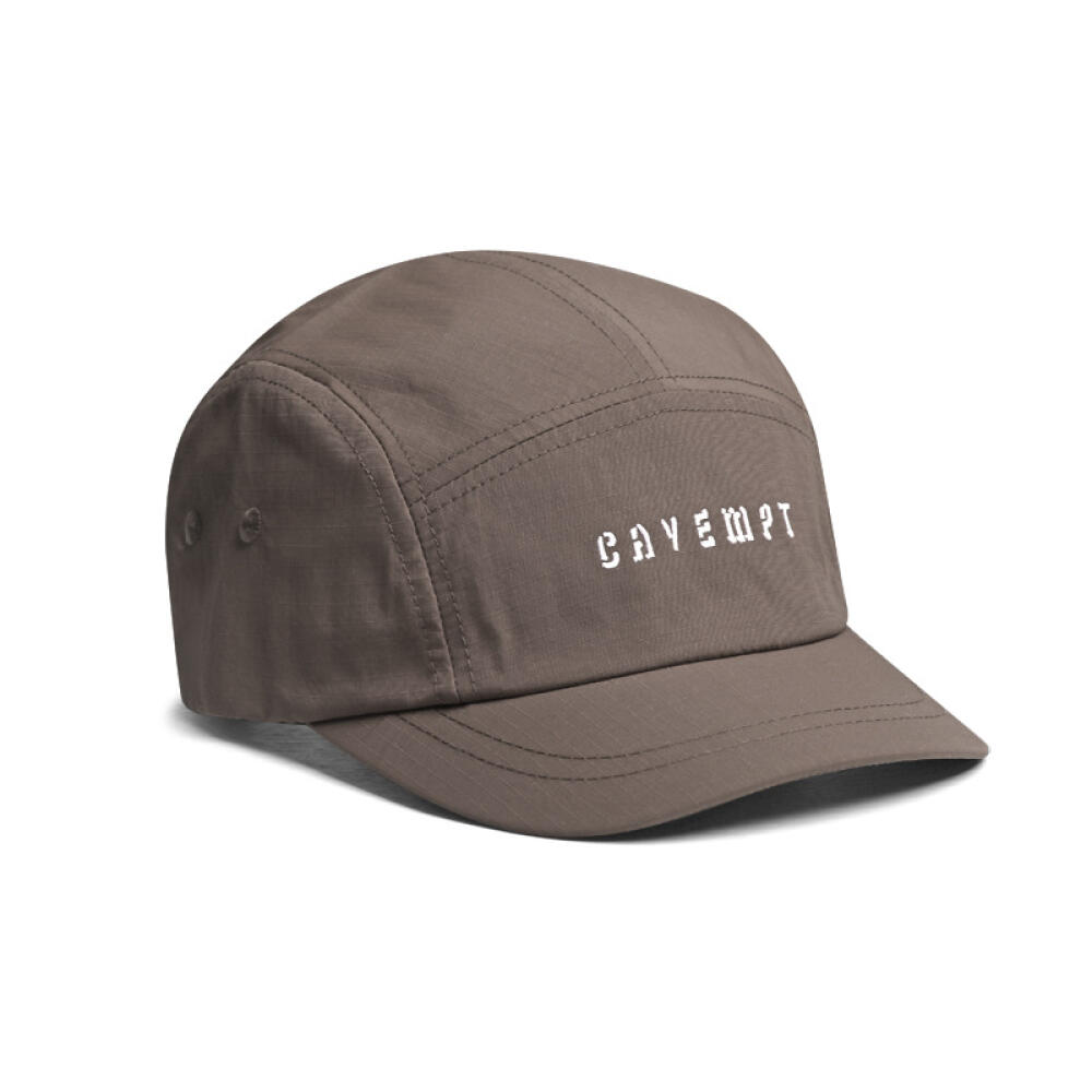 

Men Women 5 Panel Short Brim Embroidered Vintage Baseball Cap, Quick-Dry Breathable Mesh Design, For Camping Outdoor Wear коричневий