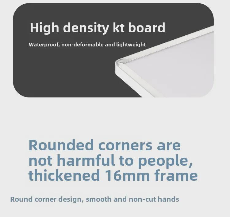Aluminum Alloy Magnetic Display Board with Rounded Corners for Elevator Billboards