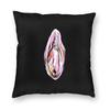 VULVA CION Aquarell Quadratische Kissenhülle Kissenbezug Kissen Überwurf für Zuhause Sofa Wohnzimmer