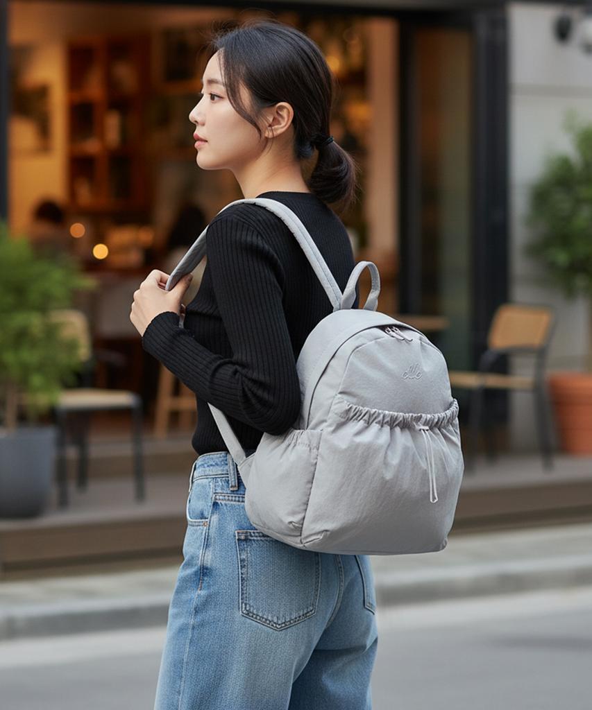 Elle Women'S Casual Travel Student Nylon Backpack Nea
