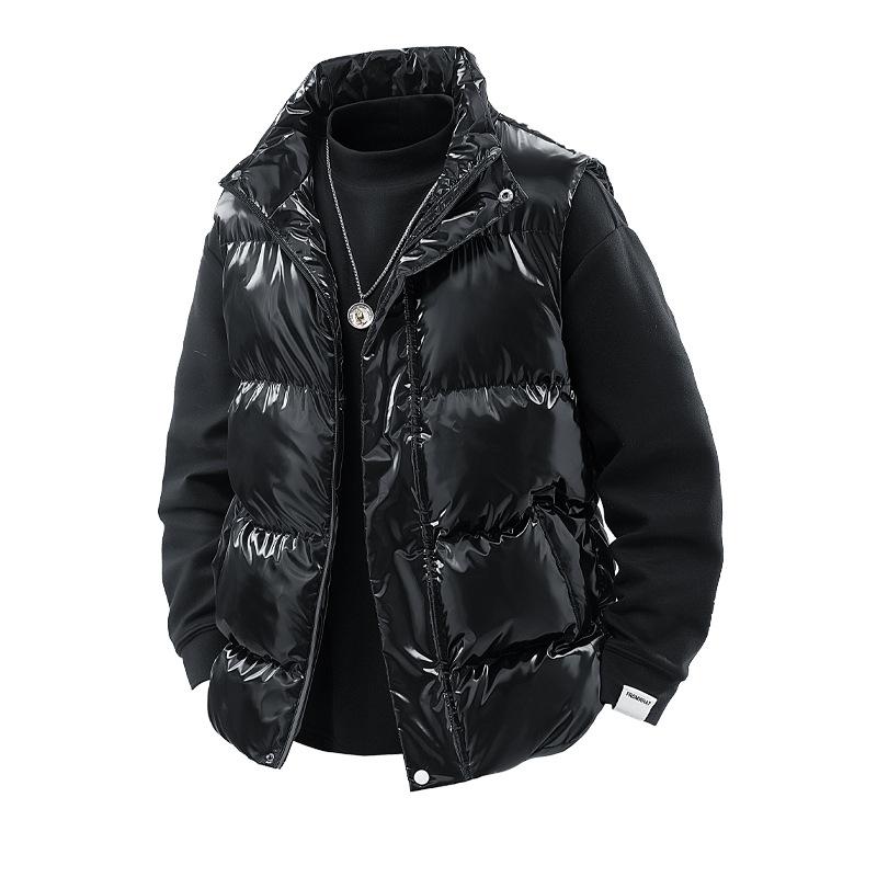 Winter Shiny Cotton Jacket, Men's and Women's Casual Versatile Couple Jacket, Outdoor Sports Jacket