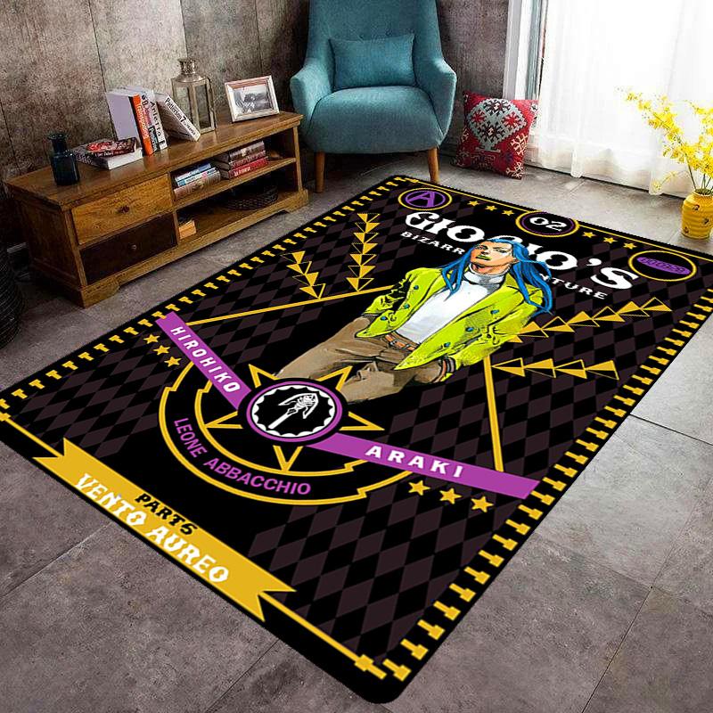 Vibrant Manga Artistry carpet floor mats Home Decor Bathroom mat Office chair cushion Art