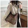 Women's 2025 Retro Leopard Print Hobo Bag – Fashionable Bow Shoulder Bag, Large Capacity, Casual Style.