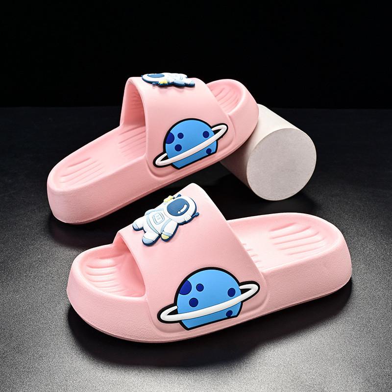 Boys Stylish Girls Slippers Lightweight Eva Material Nonskid House Flops Flip