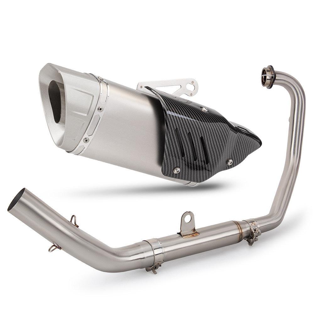 K10 Motorcycle Exhaust, Stainless Steel Backpressure Front for Chunfeng NK250/250SR