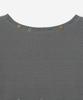 MILLO WOMEN Button Mix T-Shirt [Charcoal]