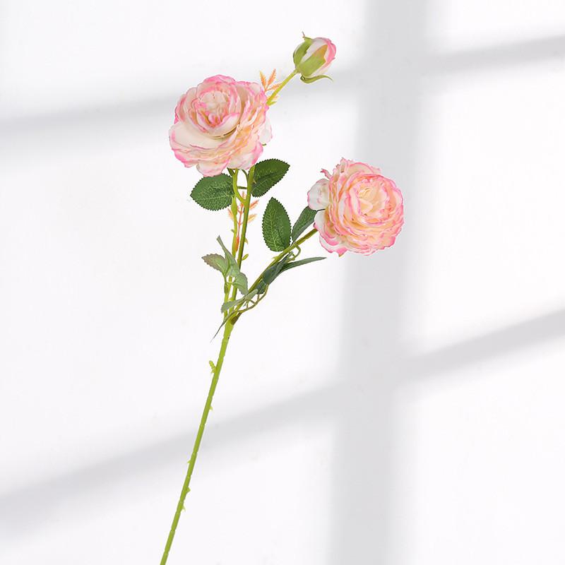 Style Artificial European Peony Rose Silk Flower For Props Wedding