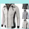 Mens Thick Warm Zip Up Hoodie With Soft Fabric And Comfortable Fit For Everyday Wear