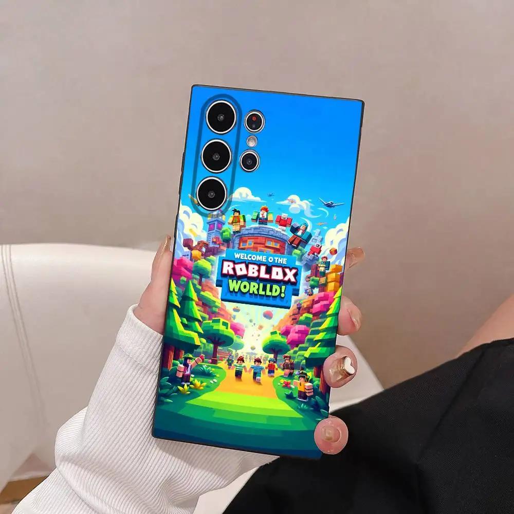Heet Spel R-Robloxes-S Telefoonhoesje voor Samsung S-serie s21 s22 s23 s24 s25 FE Plus Ultra TPU Zacht Huidvriendelijk hoesje