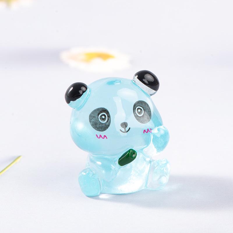 Micro Landscape Resin Decoration Glow-in-the-dark Cartoon Red Panda Decoration Desktop Car Decoration Accessories