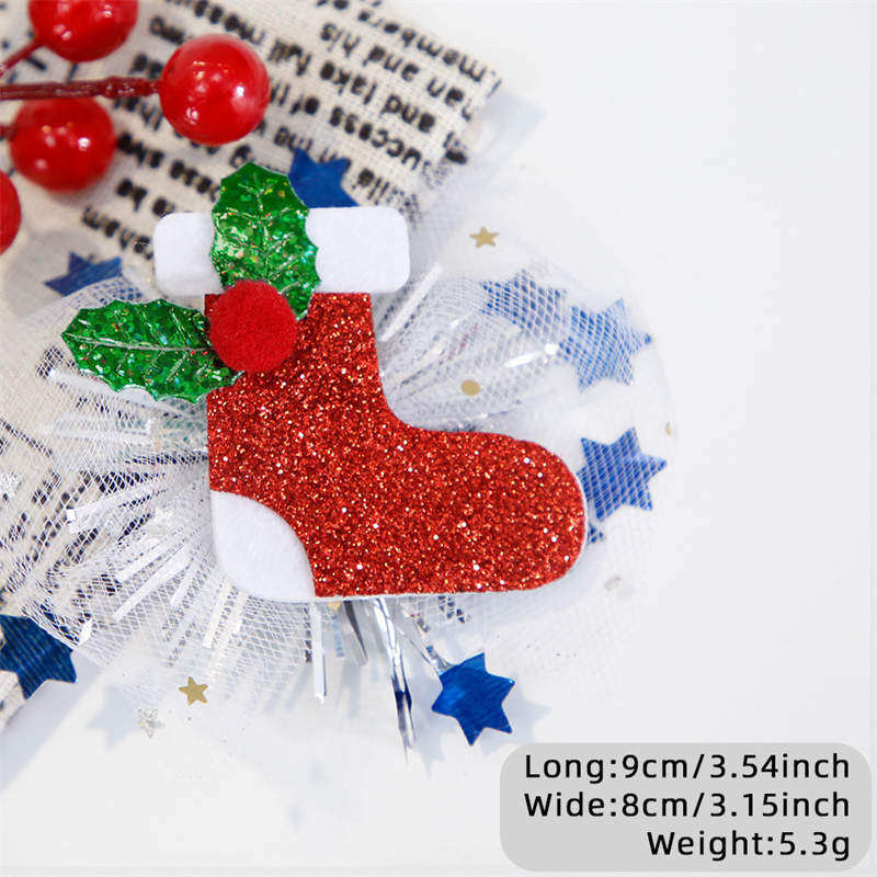 Christmas Hairpin Duckbill Clip Party Decor Elk Snowman Christmas Headdress Children's