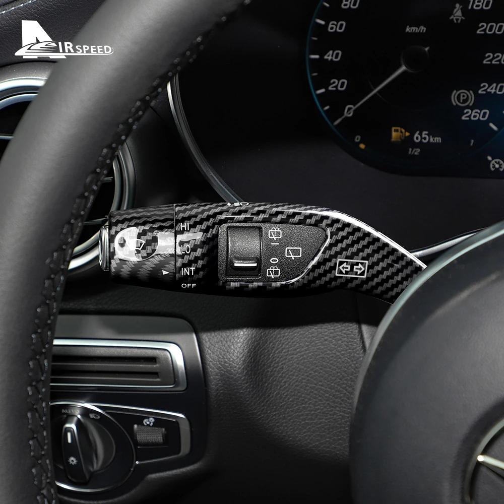 Carbon Fiber Style Gear Shift Rod Cover for Mercedes Benz A B C E S GLC CLA GLA GLE GLS CLS GLK ML Class W205 W213 W212 W176
