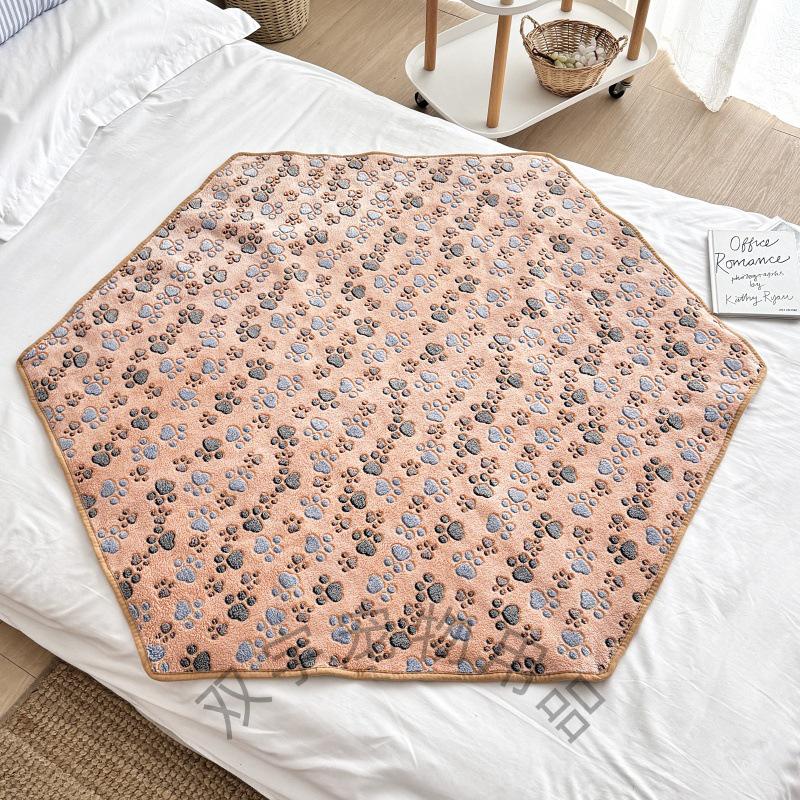 Thickened Warm Waterproof Dog Blanket Pad - Bite-Resistant, Urine-Proof, Washable Cotton Cover