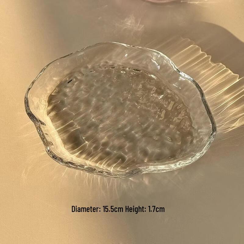 Hammered Glass Dessert Bowl Set