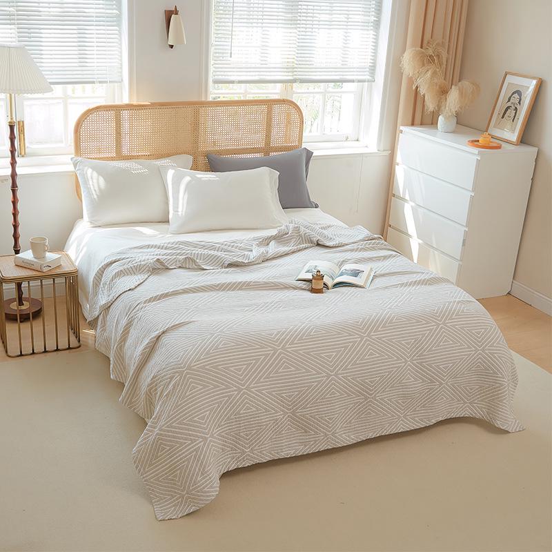 Five-Layer Pure Cotton Gauze Towel Blanket - Lightweight Summer Cover for Adults