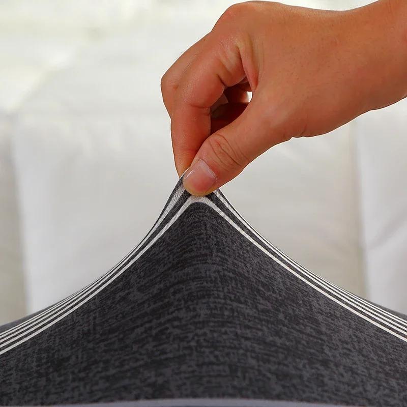 Geometric Storage Ottoman Cover Stretch FootStool Cover Folding Chair Slipcovers for Living Room Furniture Protector