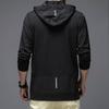Spring and Autumn Thin Sports Sweater Korean Edition Trend Men's Casual Hooded Jacket Solid Color Versatile Top Men's