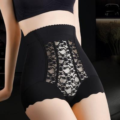 Spitzenblumen Postpartum Bodyformer Hohe Taille Nahtlose Unterhosen Bauchkontrolle Unterwäsche Damen
