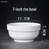 ZISIZ White Restaurant Dining Bowl