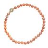10Mm Natural High Quality Orange Moonstone Necklace Clavicle Chain