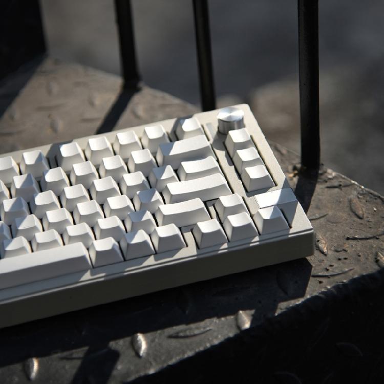 137 Tasten Kappen Cherry Profil PBT Minimalistisch Weiße Tastenkappen für Mechanische Tastatur Minimalistische Leere Tastenkappen