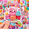 50 Stickers Colorful Candy Lollipop Dessert New Products Personalized DIY Decorative Stickers Waterproof Stickers